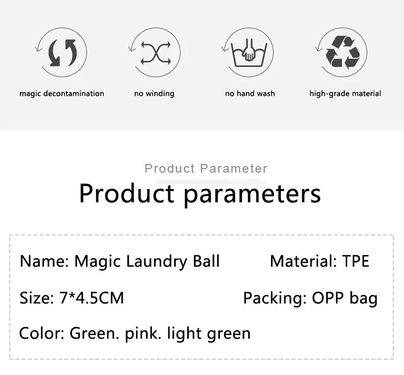 Reusable Clothes and Hair Cleaning Tool, Pet Hair Remover, Washing Machine Cat Hair Catcher, Laundry Ball, Silicone