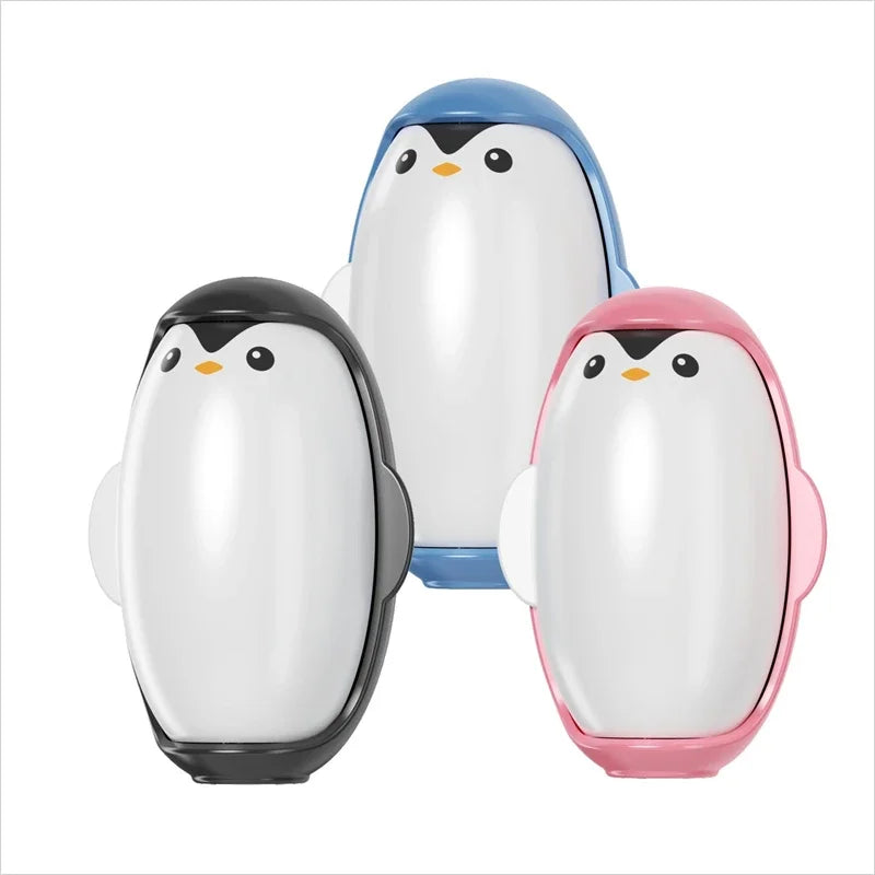 Penguin Lint Remover Reusable Portable Roller for Clothes Pet Hair Remover Washable Dust Removal Hairs Sticky Portable Gel Lint