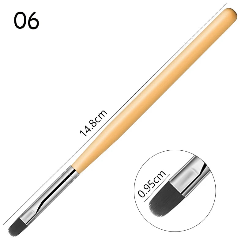 1-9PCS Nails Art Brush Pen 3D Tips Pattern Phototherapy Acrylic UV Gel Extension Builder Coating Painting Pen DIY Manicure Tools