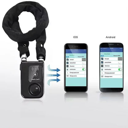 Bicycle Anti-theft Alarm Lock Bluetooth Smart Control 110dB Security Smart Bike Alarm Lock Waterproof Vibration Burglar Alarm