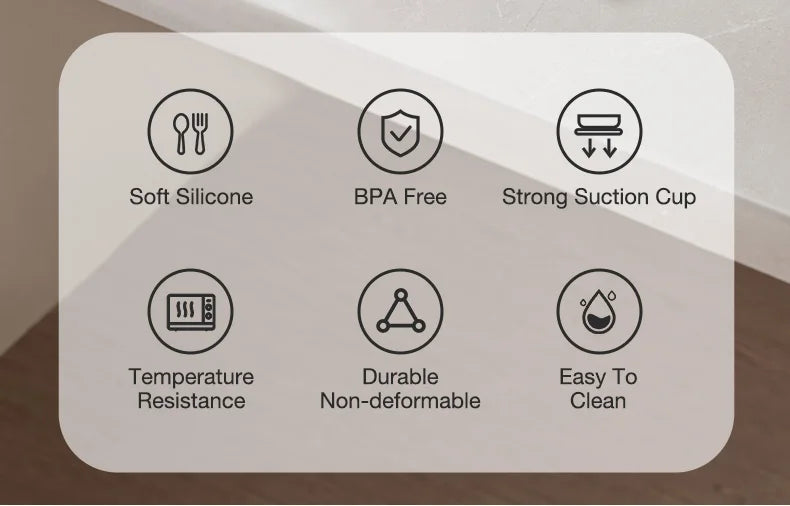 MAMIJOY  High Quality Children's Dishes Set Baby Silicone Tableware Sucker Bowl Bib Cup Fork Spoon Set Infant Supplies BPA Free