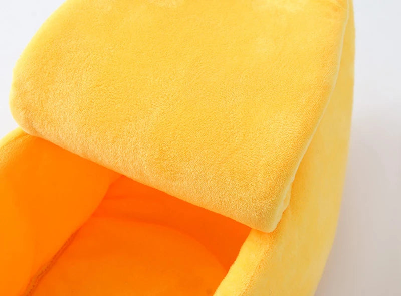 Banana Cat Bed House Funny Cute Cozy Cat Mat Beds Warm Durable Portable Pet Basket Kennel Dog Cushion Cat Supplies Multicolor