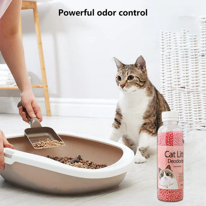 300G Kitten Toilet Cleaning, Cat Litter Deodorant Bead, Artifact Pet Odor Activated Carbon Absorbs, Cat Sand Stink
