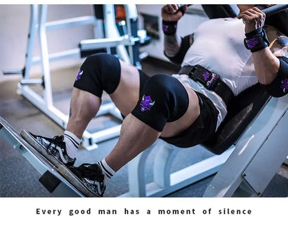 1 Pair Fitness Powerlifting Knee Pads Squat Support Weightlifting Knee Sleeve Strength Lifting Pads Gym Training Knee Covers