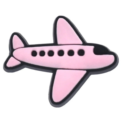 Airplane Shoe Charms for Crocs Accessories Charms Clogs Bubble Slides Shoe DIY Decoration Kids Party Gifts