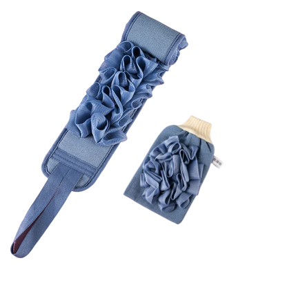 2-in-1 Pullback Towel Strong Rubbing Back Bath Towel Bath Bar Bath Flower Rubbing Mud Home Rubbing Bath Towel