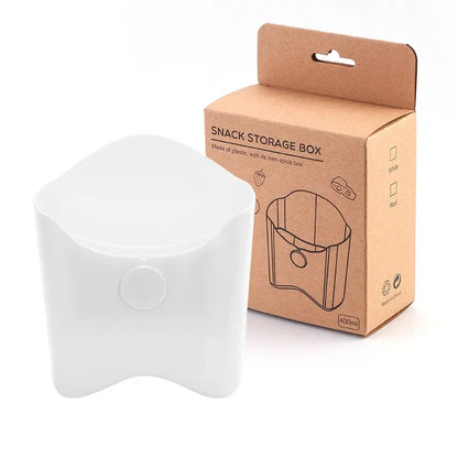 Portable Plastic French Fry Snack Storage Box PP Salad Cup Student Square Salad Bowl