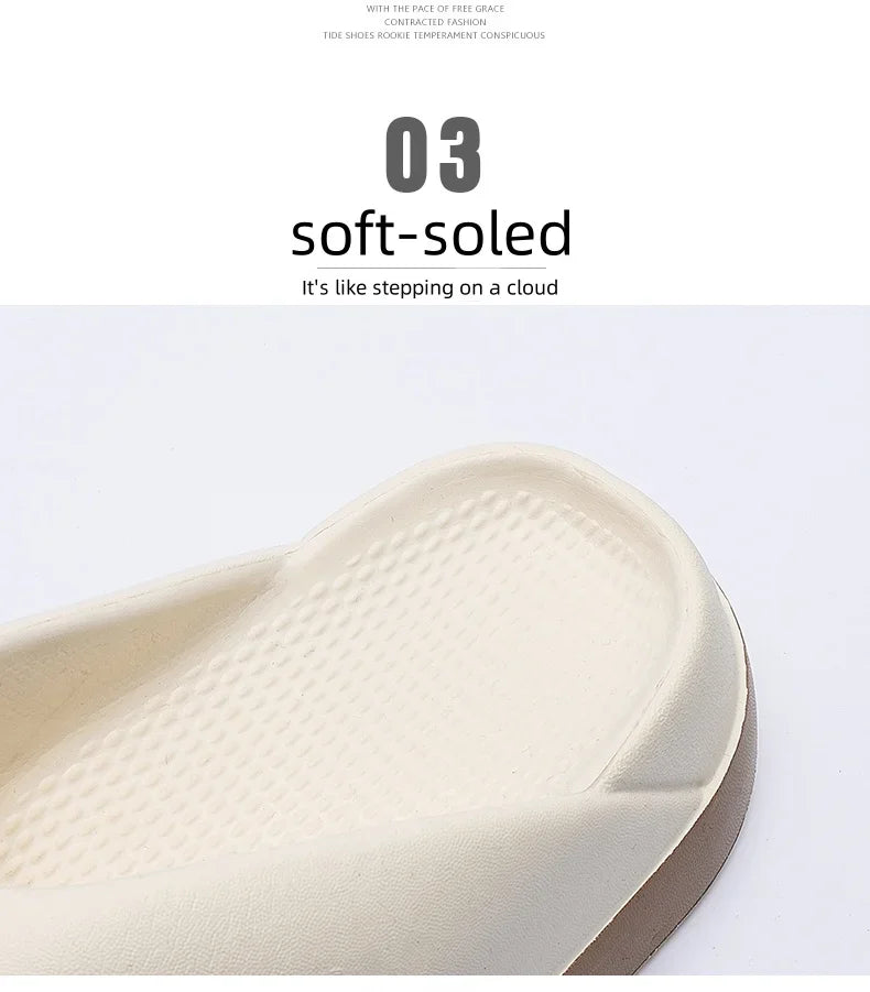 Woman flip flops Popular Design Shoes 2024 trend Casual Platform Sandals non-slip Outdoor slipper