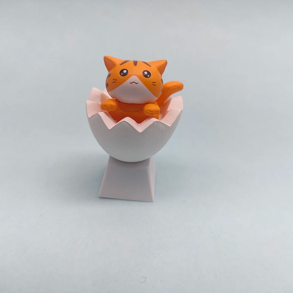 Customize Your Keyboard with Cute Cat Keycaps - PBT Axis Cherry MX Artisan Anime Pink Kawaii Accessories