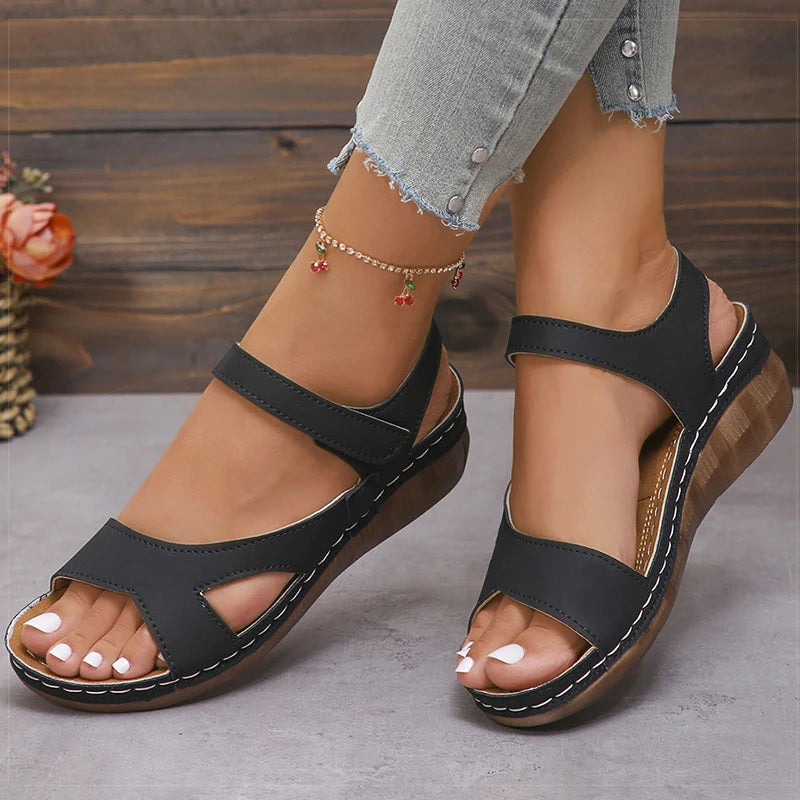 Women's Sandals Casual Summer Shoes Woman 2025 Summer Sandals Low Heels Sandalias De Mujer Comfortable Wedges Footwear Women