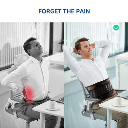Breathable Back Brace for Lower Back Pain Relief, Lumbar Support Belt with Lumbar Pad for Men & Women Herniated Disc, Sciatica