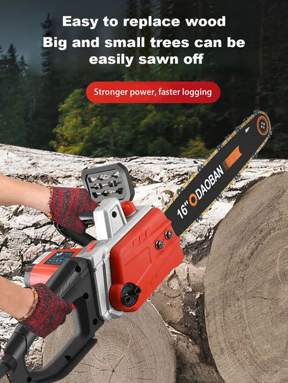 Handheld Electric Chain Saw Felling Saw Home Electric Chain Saw Mini Chain Saw Tree Saw Powerful Electric Saw 16 inch 12 inch
