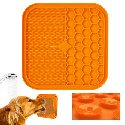 Slow Food Bowls With suction cup, Lick Pad, Slow Feeders, Treat Dispensing for Pet Dogs and Cats, Silicone Feeding Food Bowl