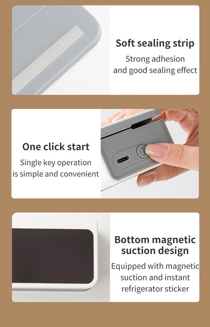 Mini Bag Sealer Plastic Bag Heat Sealer Plastic Bag Sealing Machine USB Rechargeable Portable Package Bags Sealer