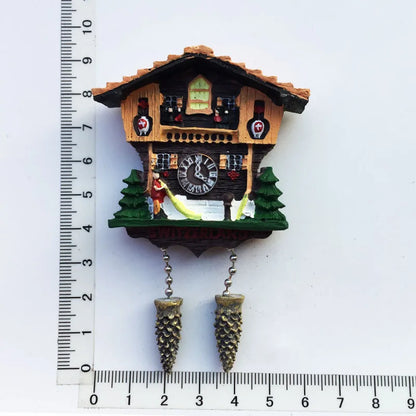 Beautiful Fridge Magnets Souvenir Cuckoo Clock Fridge Magnet Refrigerator Stickers Decorative Magnets Magnetico Refrigerador