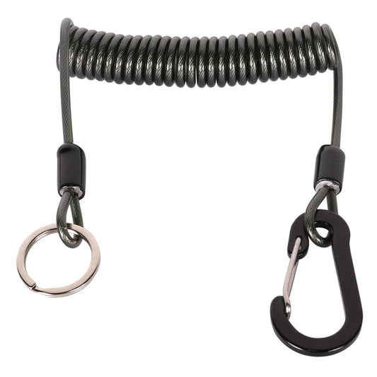 1.2/2m Fishing Missed Rope Anti-Lost Spiral Spring Lure Plier Lanyard Retractable Spring Elastic Rop Fishing Lanyards Outdoor