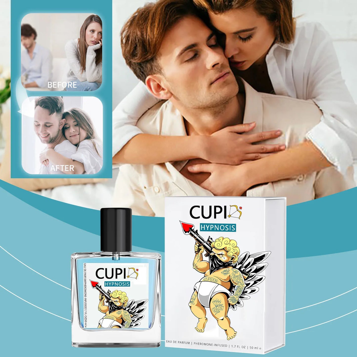 50ML Cupid Pheromone Hypnosis Perfume Original Long Lasting Pheromone perfume world perfume women perfumes man perfumes