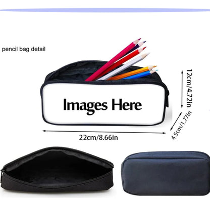 Child School Backpack with Front Pocket,Shoulder Bag,Pencil Bag for Aged 5-10,Cartoon Strawberry Bear School Bags for Boys Girls