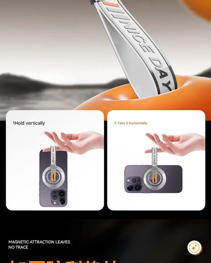 for MagSafe Car Mount, 3-in-1 Upgraded Magnetic Phone Ring Holder Grip Kickstand Car  with MagSafe Accessories for IOS & Android