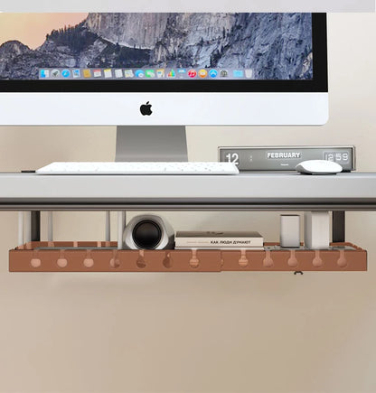 Desk Cable Management Tray,Wire Management, Cable Tray with Clamp for Wire Organizers,Computer Cord Rack for Office,Home