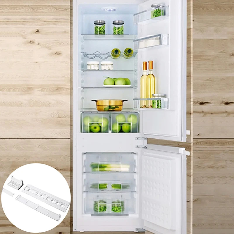 1 Set Embedded Refrigerator Slide Rail For Fridge Door Slide Rail Mounting Kit Refrigerator Door Sliding Guide Moving Slide