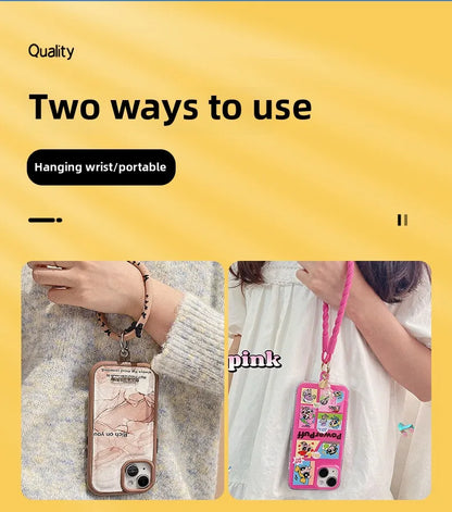 Luminous Bear Silicone Mobile Phone Lanyard Round Soft Ring Mobile Phone Chain Silicone Wrist Anti-loss Mobile Phone Lanyard