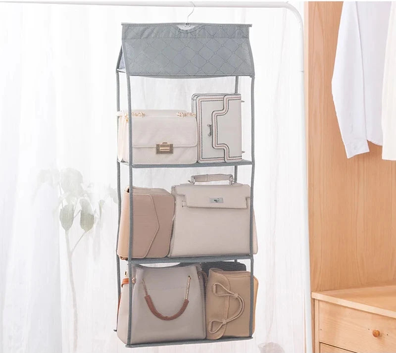 handbag storage hanging bag Organizer Wardrobe Closet Storage Transparent Three-dimensional Home Organization hanging bag