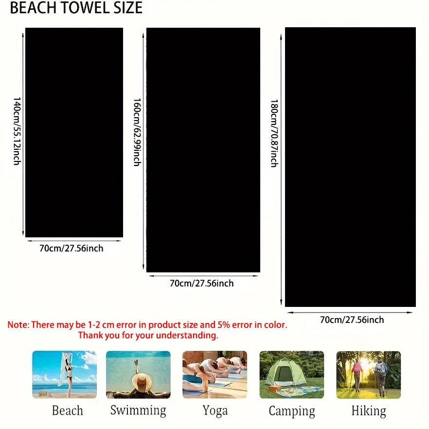 Beach Towel Tropical Beach Scene Pattern Sun Protection Windproof Suitable For Swimming Pool Camping Travel Blanket