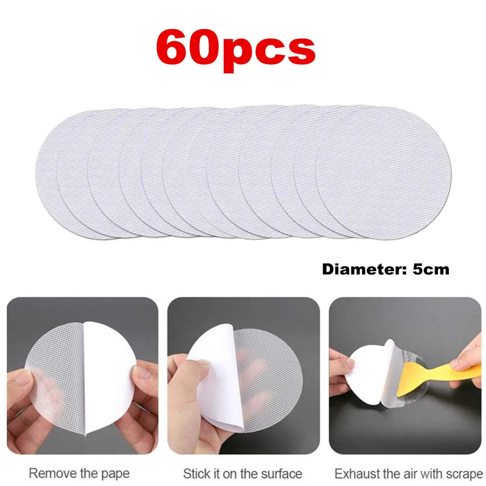New Anti Slip Bath Grip Stickers Non Slip Shower Strips Flooring Safety Tape White 60/30/10Pcs