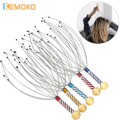 Octopus Head Massager Scratching Scalp Relaxation Relief Increase Blood Circulate Scratcher Relieves Tension Health Care Random