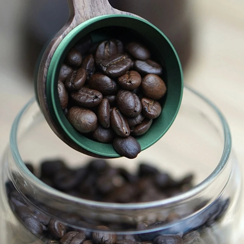 Coffee Measuring Spoon 12g Coffee Measuring Tool Dishwasher Safe Coffee Spoon with Wood Handle Coffee Spoon for Coffee D2RD