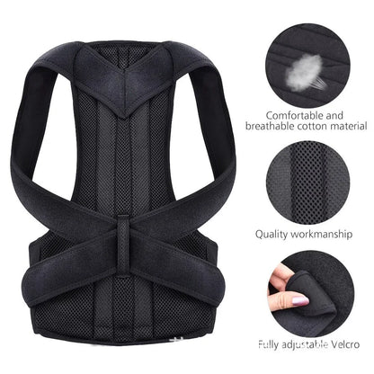 Back Support Posture Corrector Belt Adjustable Shoulder Clavicle Spine Support Belt Reshape Your Body Lumbar Brace Back Trainer