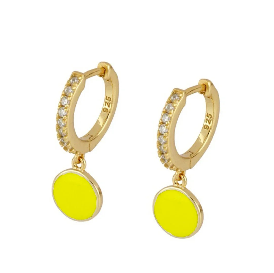 Enamel Earrings Colorful  Chili & Coin Pendant Drop Ear Ring Piercing Pendientes Punk Party Jewelry Modern Women's Earrings 2025