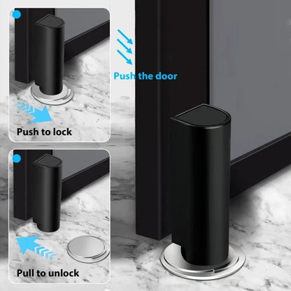 Magnetic Door Stoppers Stainless Steel Door Stops Mute Door Holder Keep Door Open No Drilling Door Stop Heavy Duty Door Suction
