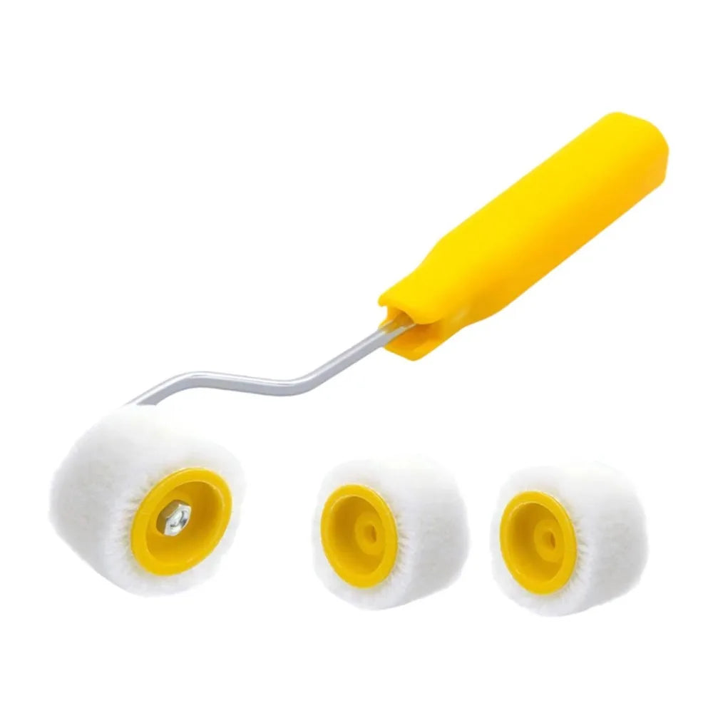 Plastic Mini Paint Rollers Wool Ergonomic Design Wool Roller Brush Durable Touch Up Trim Edge Trim Edge Brush Roller