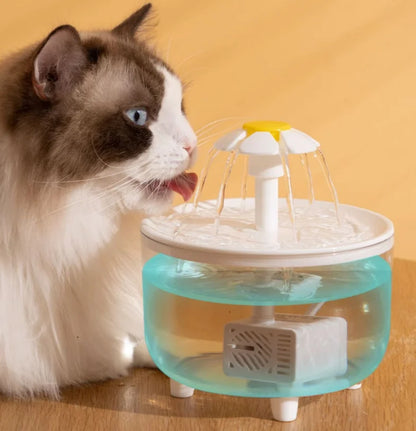 Plug 1L Automatic Pet Water Fountain with Water Filter for Cats, Featuring Cat Drink Bowl and Drinking Dispenser Drinker