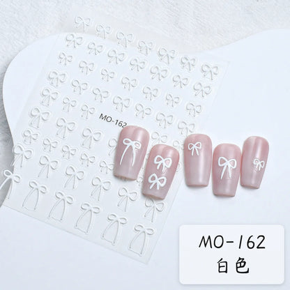 5Dquality pearl thread curtain nail art stickers French line decorative nail art stickers art slider decals nail art accessories