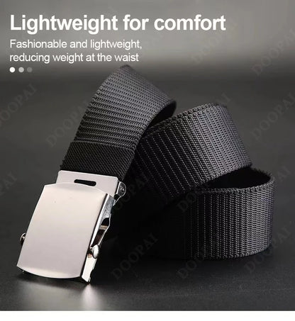 Men Belt Army Outdoor Hunting Tactical Belt Belt Versatile Nylon Canvas Pant Belt Casual Belt for Men for Nylon Male Luxury Belt