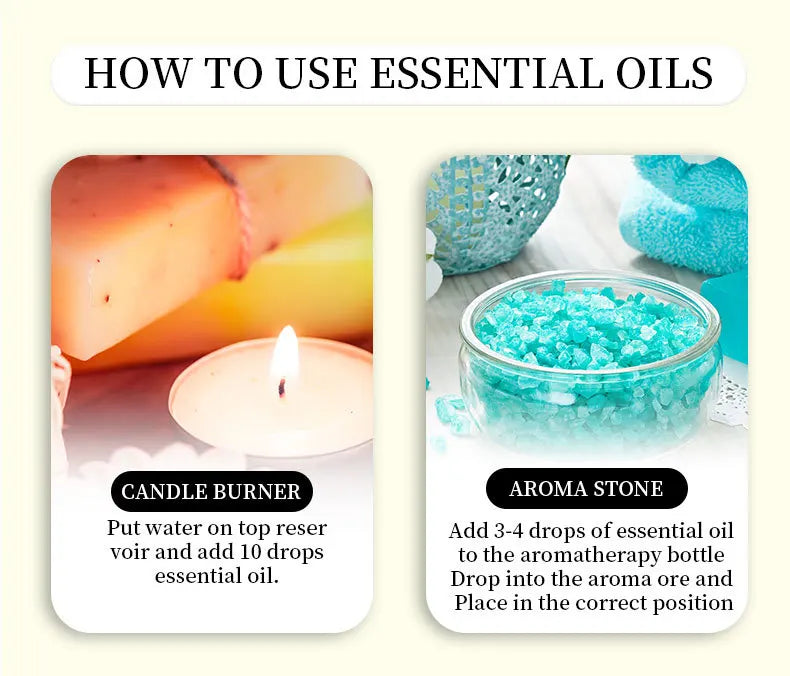 10ml Essential Oil Diffuse Essential Oils Oil-soluble Natural Essential Oils For Diffuser Humidifier,Aroma Stone,Scented Candle