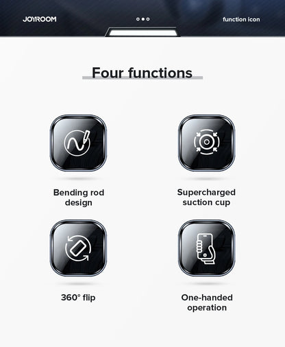 Dashboard Car Phone Holder【360° Widest View】9in Flexible Long Arm, Universal Handsfree Auto Windshield Air Vent Phone Mount 2025