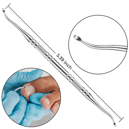 10pcs Stainless Steel Pedicure Tool Set Precision Manicure Knife for Removing Dead Skin Callus Portable Foot Cuticle Care Tools