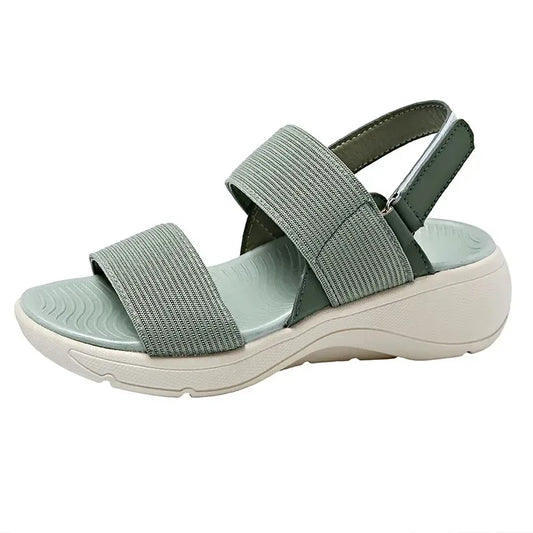 Women's Platform Sport Sandals Summer 2025 Comfortable Woman Shoes Fashionable Beach Green Sandal Black Sandalias De Mujer