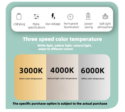 Led Lights for Room Decor Aesthetics Work Light Leds Led Desk Lamp Lamps Bedside Table Bedroom Decoration Home Nightlight Gift