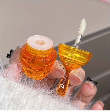 Small Honeypot Lip Oil Moisturizing and Fading Lip Pattern Water Lip Balm Dudu Lips