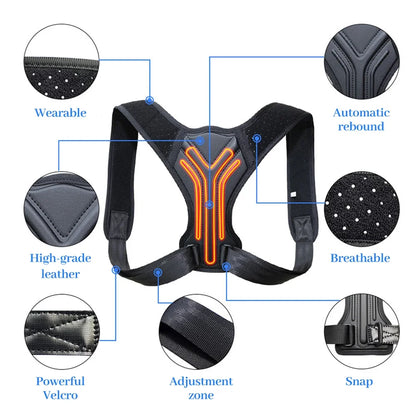 Back Posture Corrector Corset Clavicle Spine Posture Correction Adjustable Support Belt Pain Relief Traine Spine Posture Support
