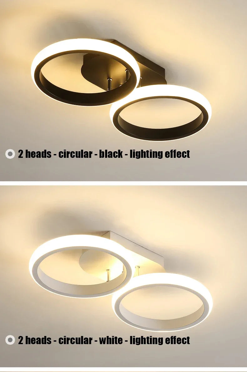 LED Ceiling Light 3 colors Modern Round Square-shaped For Hallway Bedroom Checkroom Living Room Restaurant Staircase Lighting