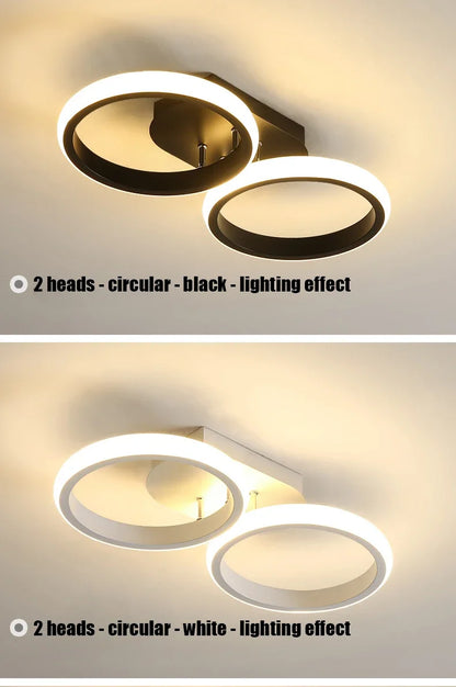 LED Ceiling Light 3 colors Modern Round Square-shaped For Hallway Bedroom Checkroom Living Room Restaurant Staircase Lighting
