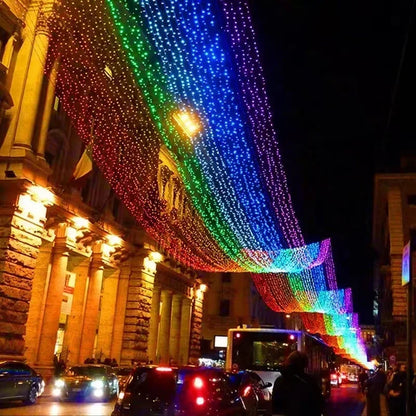 LED String Light 220V EU Plug Night Light 8 Modes Indoor Outdoor Decor Wedding Party Christmas Tree Home Garden Patio Decoration