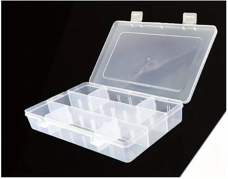 Large 1pc Clear Lightweight PP Storage Boxes with Lids -  School Supplies Organizer - Pens, Pencils