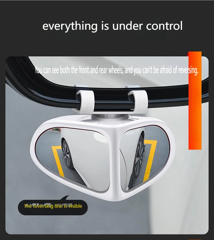 The car rearview mirror is adjustable at 360 degrees, avoiding blind spots in the field of view. Better safe driving and ensure